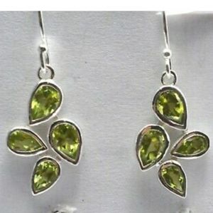Peridot Gemstone Earrings, NEW